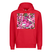 Red nobody fights alone Premium Hoodie - AdoDesignShop