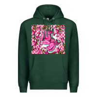 Sports Green nobody fights alone Premium Hoodie - AdoDesignShop