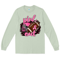 Matcha Pink Out Football Long Sleeve Tee - BarkalooDesign