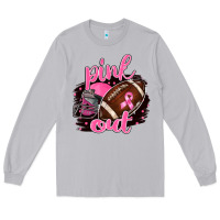 Moon Dust Pink Out Football Long Sleeve Tee - BarkalooDesign