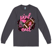 Smoke Pink Out Football Long Sleeve Tee - BarkalooDesign