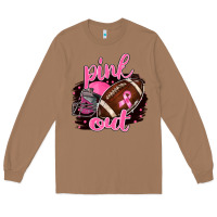Toasted Coconut Pink Out Football Long Sleeve Tee - BarkalooDesign