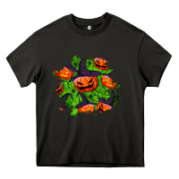Asphalt halloween pumpkin patch Heavy Core Tee - BundleAndBundleShop