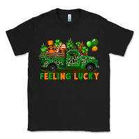 Black feeling lucky with gnomes on truck Classic Tee - FaDigitalArtStudio