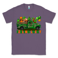Lavender feeling lucky with gnomes on truck Classic Tee - FaDigitalArtStudio