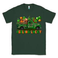 Sports Green feeling lucky with gnomes on truck Classic Tee - FaDigitalArtStudio