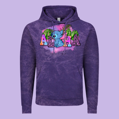 Aloha Stitch Vintage Hoodie Designed By Adodesignshop