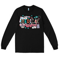 Black medical assistant Long Sleeve Tee - BarkalooDesign