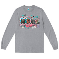 Heather Grey medical assistant Long Sleeve Tee - BarkalooDesign