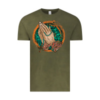 Vintage Olive god bless you Vintage Tee - RacoonDesign
