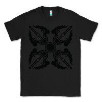 Black trippy psychedelic rave sacred geometry Classic Tee - DesigneFamous