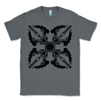 Charcoal Heather trippy psychedelic rave sacred geometry Classic Tee - DesigneFamous