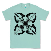 Seafoam trippy psychedelic rave sacred geometry Classic Tee - DesigneFamous