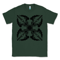 Sports Green trippy psychedelic rave sacred geometry Classic Tee - DesigneFamous