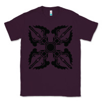 Plum trippy psychedelic rave sacred geometry Classic Tee - DesigneFamous