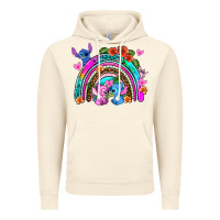 Vintage Artic stitch and lilo rainbow Vintage Hoodie - AdoDesignShop