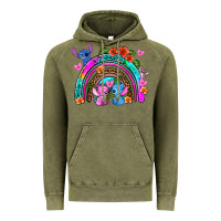 Vintage Olive stitch and lilo rainbow Vintage Hoodie - AdoDesignShop