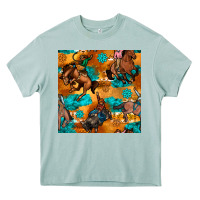 Arona cowboy rodeo seamless pattern Heavy Core Tee - BundleAndBundleShop