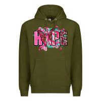 Army Green hope with butterfly's Premium Hoodie - AdoDesignShop