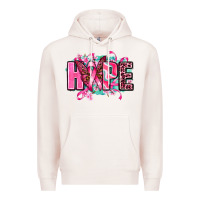 Pale Pink hope with butterfly's Premium Hoodie - AdoDesignShop