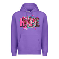 Purple hope with butterfly's Premium Hoodie - AdoDesignShop