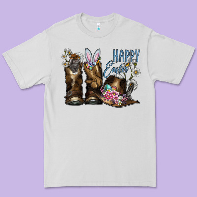 Happy Easter Premium Tee Designed By Cowhidedigitalart
