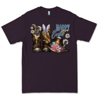 Plum Happy Easter Premium Tee - CowhideDigitalArt