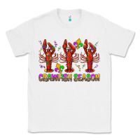 White Crawfish season mardi gras Classic Tee - BundleAndBundleShop
