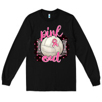 Black Pink Out Volleyball Long Sleeve Tee - BarkalooDesign