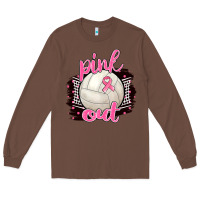 Chestnut Pink Out Volleyball Long Sleeve Tee - BarkalooDesign