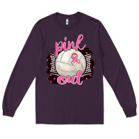 Plum Pink Out Volleyball Long Sleeve Tee - BarkalooDesign