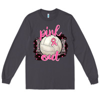 Smoke Pink Out Volleyball Long Sleeve Tee - BarkalooDesign