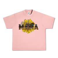 Salmon girls mama sunflower Urban Heavy Tee - RacoonDesign