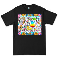 Black The Pool Is My Happy Place Premium Tee - CowhideDigitalArt