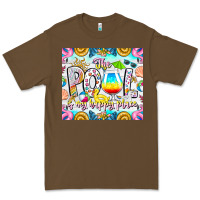 Cacao The Pool Is My Happy Place Premium Tee - CowhideDigitalArt