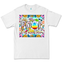 White The Pool Is My Happy Place Premium Tee - CowhideDigitalArt
