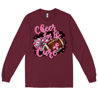 Burgundy cheer for the cure Long Sleeve Tee - BarkalooDesign