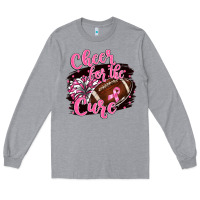 Heather Grey cheer for the cure Long Sleeve Tee - BarkalooDesign