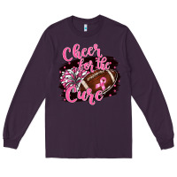 Plum cheer for the cure Long Sleeve Tee - BarkalooDesign