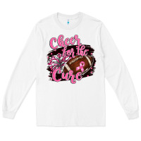 White cheer for the cure Long Sleeve Tee - BarkalooDesign