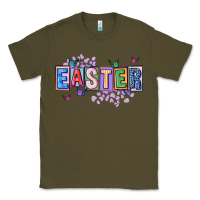 Army Green easter with leopard Classic Tee - FaDigitalArtStudio