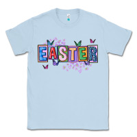 Dusty Blue easter with leopard Classic Tee - FaDigitalArtStudio