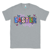 Heather Grey easter with leopard Classic Tee - FaDigitalArtStudio