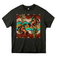 Asphalt native american aztec seamless pattern 5 Heavy Core Tee - BundleAndBundleShop