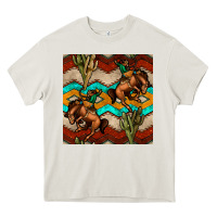 Cream native american aztec seamless pattern 5 Heavy Core Tee - BundleAndBundleShop