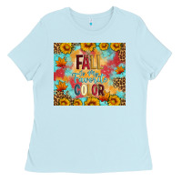 Baby Blue Fall is my favorite color tumbler Ladies Tee - Artiststas