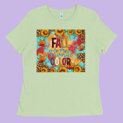 Fall Is My Favorite Color Tumbler Ladies Tee Designed By Artiststas