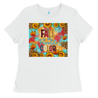 White Fall is my favorite color tumbler Ladies Tee - Artiststas