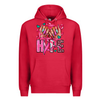 Cardinal hope with woman hands Premium Hoodie - AdoDesignShop