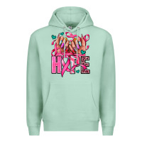 Seafoam hope with woman hands Premium Hoodie - AdoDesignShop